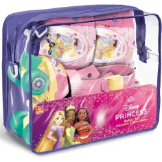 Pattini a rotelle rosa Principesse Disney con protezioni, misure 22-29 - Mondo Toys
