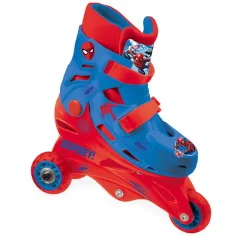 Pattini in linea o a due file regolabili di Spider-Man, taglia 29-32 - Mondo Toys immagine 2