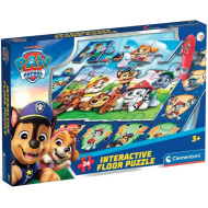 Paw Patrol - Puzzle da pavimento interattivo da 24 pezzi - Clementoni