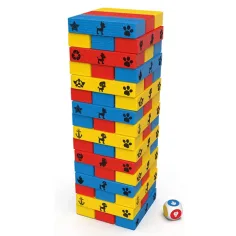 Paw Patrol: Gioco Jenga da costruzione a torre colorata - Spin Master immagine 2