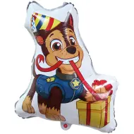 Paw Patrol: Palloncino in foil di Chase con regalo per compleanno 60cm