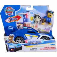 Paw Patrol: Search &amp; Rescue Veicolo a retrocarica di Chase con figura - Spin Master