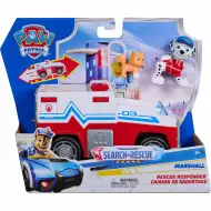 Paw Patrol: Search &amp; Rescue Veicolo di Marshall a retrocarica con personaggio - Spin Master