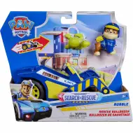 Paw Patrol: Search &amp; Rescue Veicolo retrattile di Rubble con personaggio - Spin Master