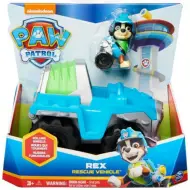 Paw Patrol: Veicoli di base con figura del cane Rex - Spin Master