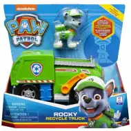 Paw Patrol camion di riciclaggio di Rocky con personaggio del cucciolo - Spin Master