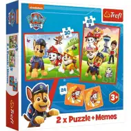 Paw Patrol puzzle e gioco di memoria 2 in 1 - Trefl