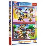 Paw Patrol un giorno di gioco puzzle 2x24 pezzi - Trefl