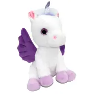 Pegaso di peluche bianco e lilla 25 cm
