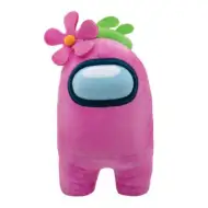 Peluche rosa di Among Us da 25 cm con fiore
