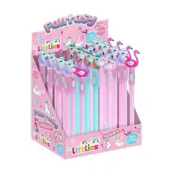 Penna a sfera con unicorno/flamingo e LED