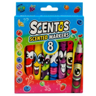 Pennarelli profumati Scentos, colori vivaci, set da 8