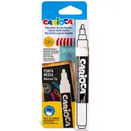 Pennarello a gesso liquido bianco - Carioca