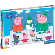 Peppa Pig 104 pezzi maxi supercolor puzzle - Clementoni