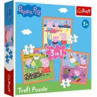 Peppa Pig: Il geniale Peppa 3 in 1 puzzle - Trefl