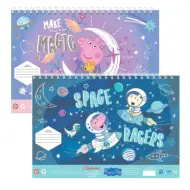 Peppa Pig: Quaderno da disegno con adesivi e stencil