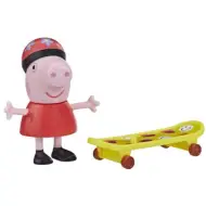 Peppa Pig: Set di figure Peppa Pig con casco e skateboard - Hasbro