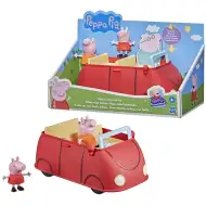 Peppa Pig: Set di personaggi con l’auto rossa della famiglia di Peppa – Hasbro