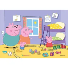 Peppa Pig Supercolor 2 in 1 puzzle 2x20 pezzi - Clementoni immagine 2