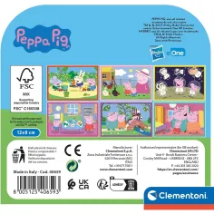 Peppa Pig cubi puzzle da 6 pezzi - Clementoni immagine 2