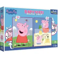 Peppa Pig puzzle bifacciale 4 in 1 Baby Maxi 2x10 pezzi - Trefl
