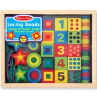 Perline in legno con lacci in scatola - Melissa &amp; Doug