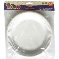 Piatti di carta bianchi grandi 23 cm 6 pezzi