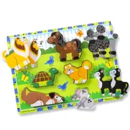 Piccoli amici puzzle in legno a forma di albero con 8 pezzi - Melissa &amp; Doug