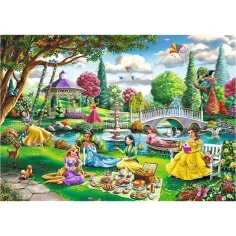 Picnic di primavera delle Principesse Disney puzzle da 1000 pezzi Premium plus quality - Trefl immagine 2
