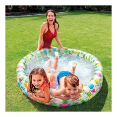 Piscina a tre anelli con motivo ananas - Intex immagine 2