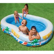 Piscina familiare con gabbiani - Intex
