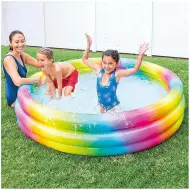 Piscina gonfiabile Wild Geometry 3 anelli 168x38cm - Intex