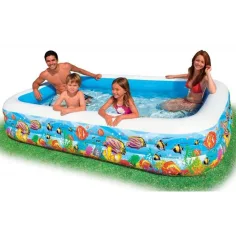 Piscina gonfiabile familiare con motivo marino 305cm - Intex immagine 3