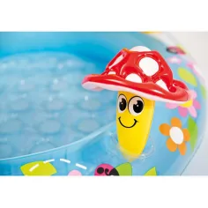Piscina per bambini a forma di fungo 102x89 cm immagine 4
