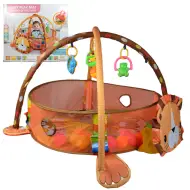 Piscina per bambini a forma di leone con palline e accessori 70x90cm