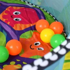 Piscina per bambini a forma di tartaruga con palline e accessori 70x90cm immagine 5