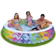 Piscina trasparente con elementi colorati - Intex