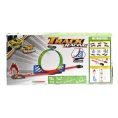 Pista da corsa Track Racing 360° con super loop e 1 macchinina immagine 3