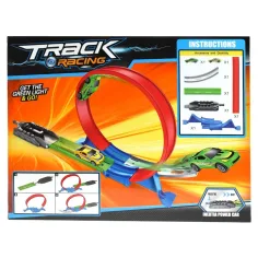 Pista da corsa Track Racing con super loop a 360° e 2 macchinine immagine 2