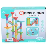 Pista per biglie a torre componibile, set da 50 pezzi
