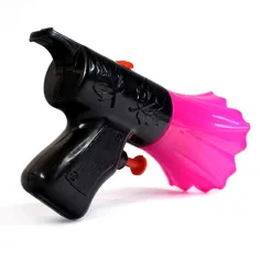 Pistola ad acqua e fischietto 2 in 1, colore nero-rosa immagine 3