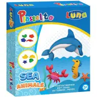 Plastelito Pizza set di pasta modellabile con forme di animali marini