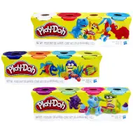 Play-Doh 4 barattoli di pasta modellabile colorata - Hasbro