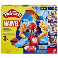 Play-Doh Marvel: Laboratorio di Armature di Iron Man degli Avengers con luci e suoni - Hasbro