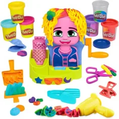 Play-Doh: Salone da parrucchiere con 6 vasetti di pasta modellabile - Hasbro immagine 2