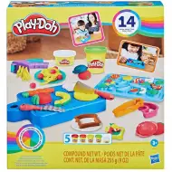 Play-Doh: Set di pasta da modellare Piccolo Chef con 5 vasetti di pasta e accessori 255g - Hasbro