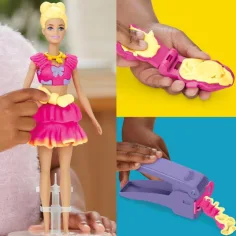 Play-Doh: Set di pasta modellabile Barbie riccioli e fiocchi - Hasbro immagine 4