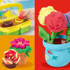Play-Doh: Set di pasta modellabile Fiori che sbocciano - Hasbro immagine 3