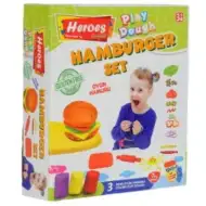 Play-Dough: Set di pasta modellabile Heroes Hamburger 7 pezzi