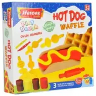 Play-Dough: Set di pasta modellabile Heroes HotDog e Waffle 11 pezzi